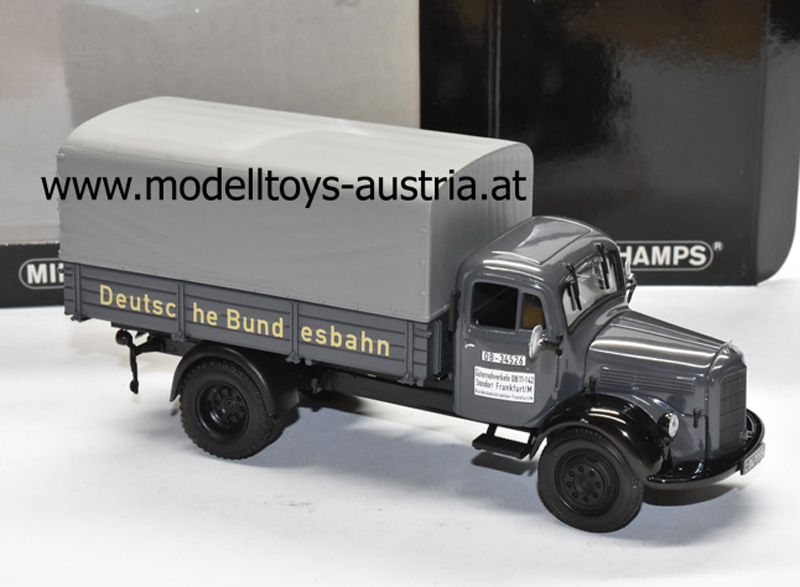 Mercedes Benz L 3500 Planen LKW DEUTSCHE BUNDESBAHN 1:43