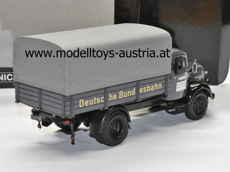 Mercedes Benz L 3500 Planen LKW DEUTSCHE BUNDESBAHN 1:43