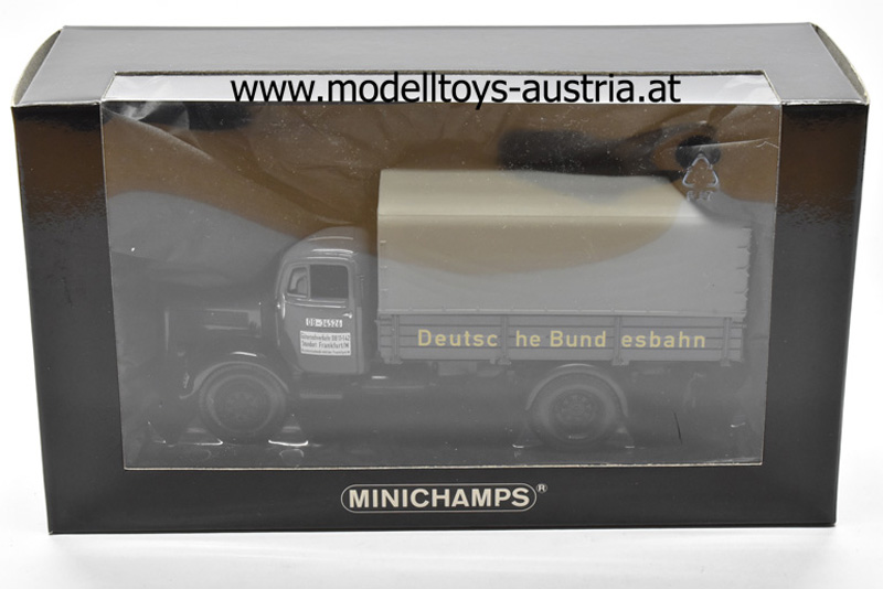 Mercedes Benz L 3500 Planen LKW DEUTSCHE BUNDESBAHN 1:43