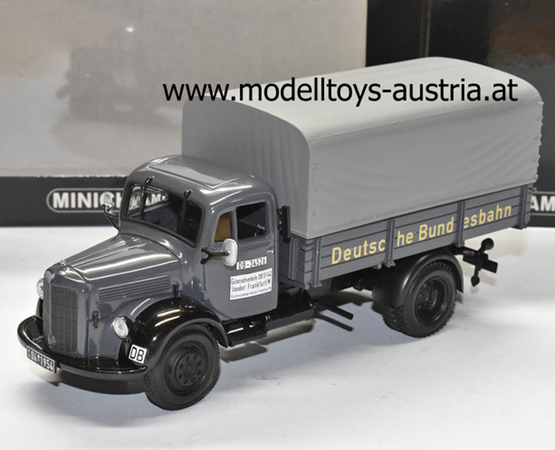 Mercedes Benz L 3500 Planen LKW DEUTSCHE BUNDESBAHN 1:43