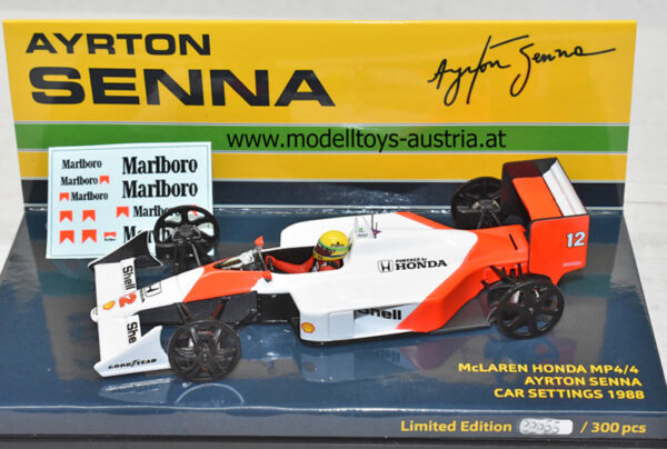 McLaren MP4/4 Honda 1988 Ayrton SENNA Setup WHEELS CONFIGURATION 1:43