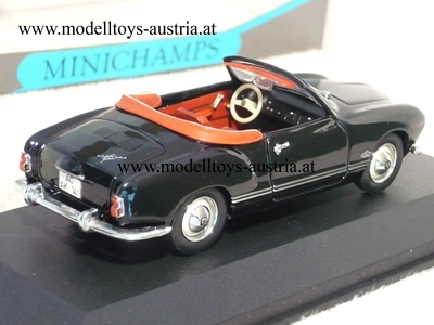 VW Karmann Ghia Cabrio 1957 schwarz 1:43