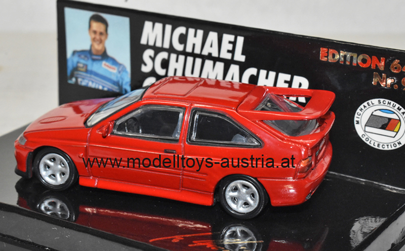 Ford Escort RS Cosworth 1992 Michael SCHUMACHER rot 1:64