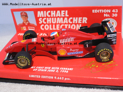 Ferrari F 310 1996 Michael SCHUMACHER Sieger SPANIEN GP 1:43