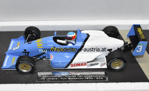 Reynard F903 Spiess 1990 FUJI SPEEDWAY Sieger 1ST INTERNATIONAL F3 LEAGUE Michael SCHUMACHER 1:18
