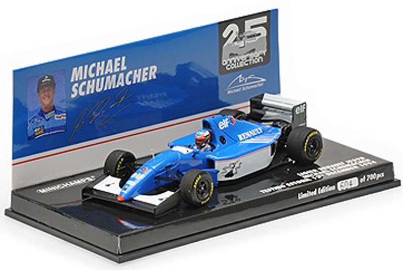 Ligier JS39B Renault 1994 Michael SCHUMACHER Test Estoril 12. Dezember 1994 1:43 Minichamps