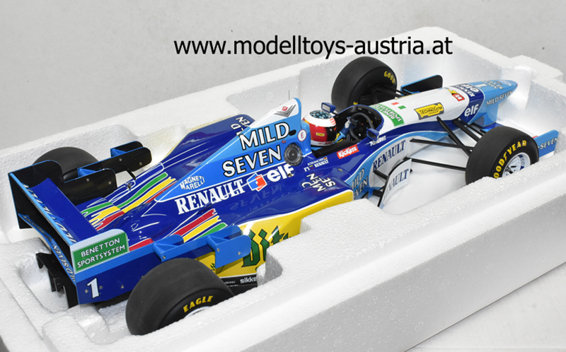 Benetton B195 Renault 1995 Michael SCHUMACHER Weltmeister Sieger Pacific GP 1:12