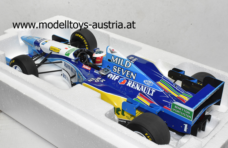 Benetton B195 Renault 1995 Michael SCHUMACHER Weltmeister Sieger Pacific GP 1:12