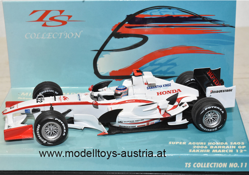 Super Aguri SA05 Honda 2006 Takuma SATO 1st GP BAHRAIN 1:43