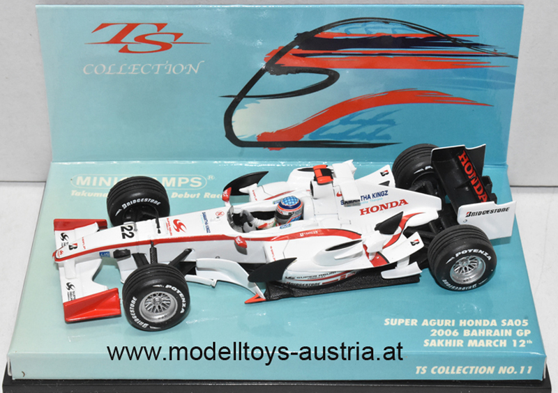 Super Aguri SA05 Honda 2006 Takuma SATO 1st GP BAHRAIN 1:43