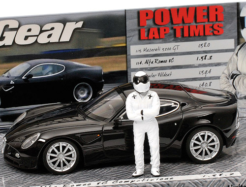 Alfa Romeo 8C Competizione 2005 schwarz TOP GEAR The Stig 1:43