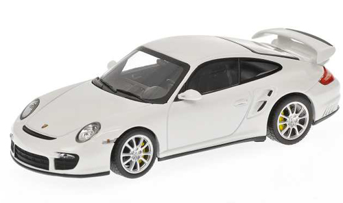 Porsche 911 997 Coupe GT2 2007 weiss TOP GEAR The Stig 1:43