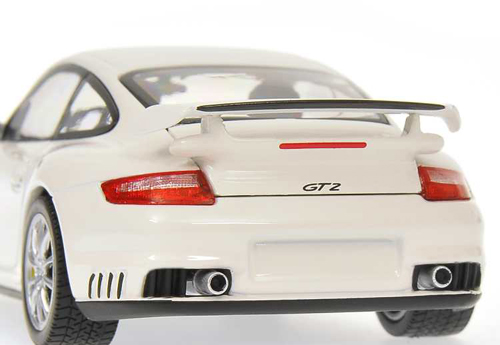 Porsche 911 997 Coupe GT2 2007 weiss TOP GEAR The Stig 1:43