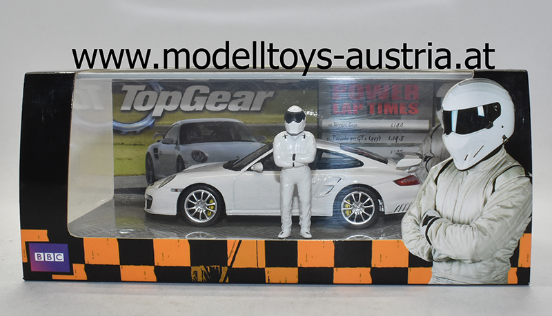 Porsche 911 997 Coupe GT2 2007 weiss TOP GEAR The Stig 1:43