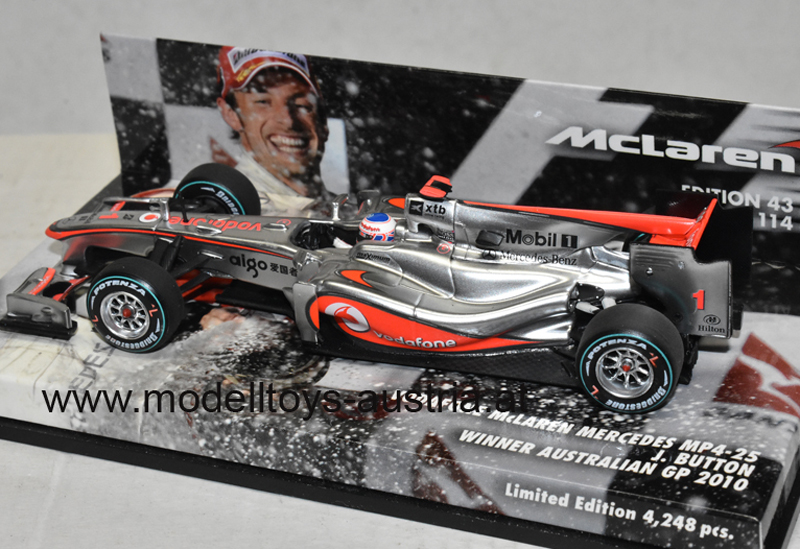 McLaren MP4/25 Mercedes 2010 Jenson BUTTON Sieger Australien GP 1:43