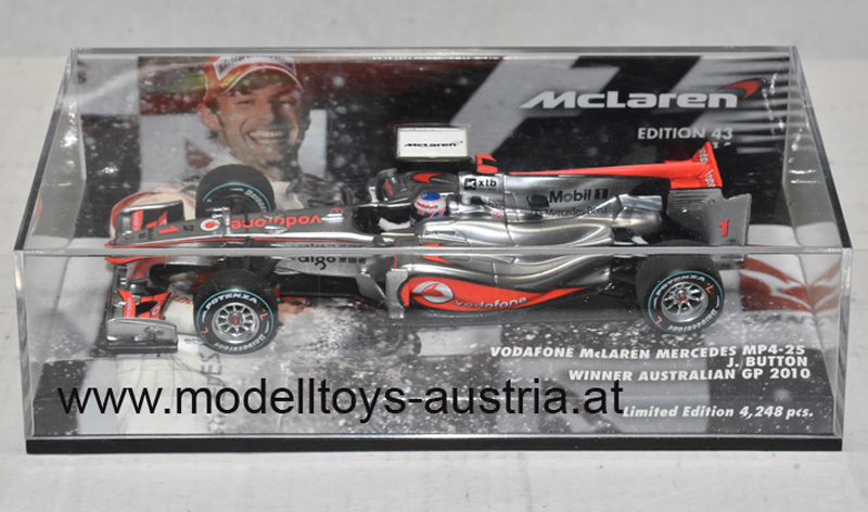 McLaren MP4/25 Mercedes 2010 Jenson BUTTON Sieger Australien GP 1:43