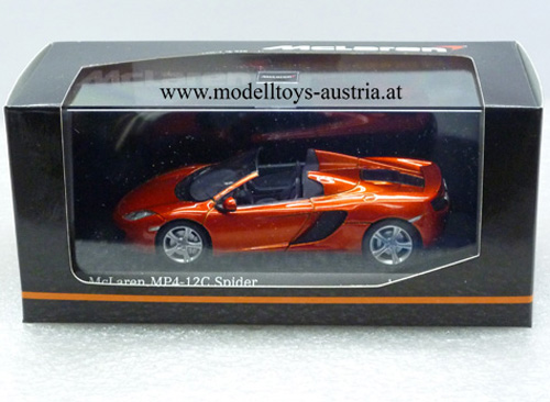 McLaren MP4-12C Spider Cabrio 2012 orange 1:43