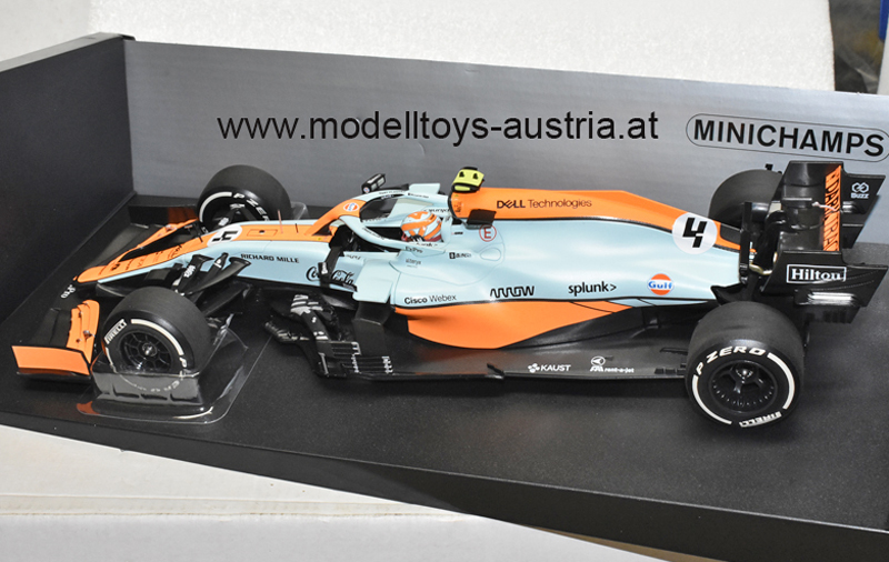 McLaren MCL35M Mercedes 2021 Lando NORRIS Monaco GP Monte Carlo 1:18 Minichamps