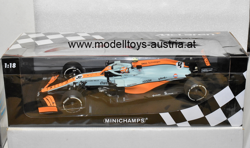 McLaren MCL35M Mercedes 2021 Lando NORRIS Monaco GP Monte Carlo 1:18 Minichamps