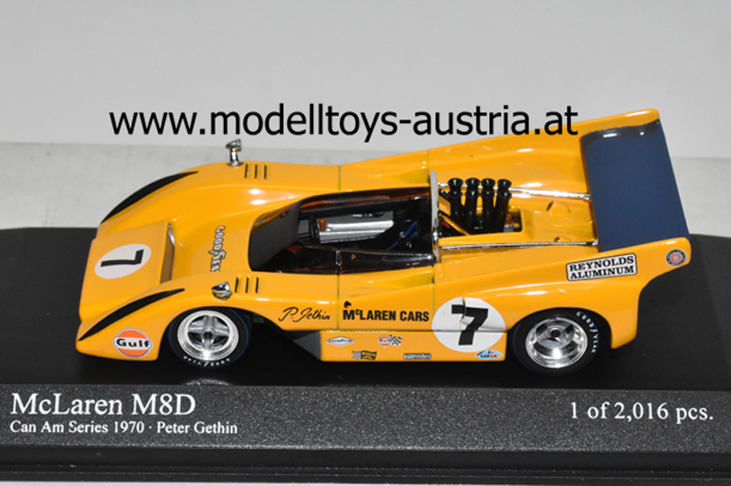 McLaren M8D 1970 CanAm Serie Peter GETHIN 1:43