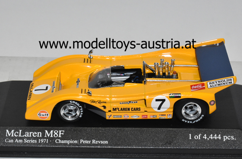 McLaren M8F 1971 Can Am CHAMPION Peter REVSON 1:43
