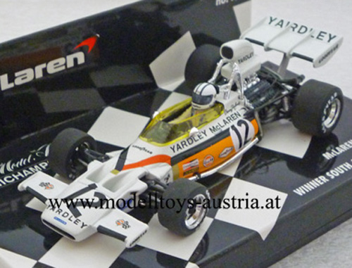 McLaren M19 Ford 1972 YARDLEY Sieger Südafrika GP Denny HULME 1:43 Minichamps