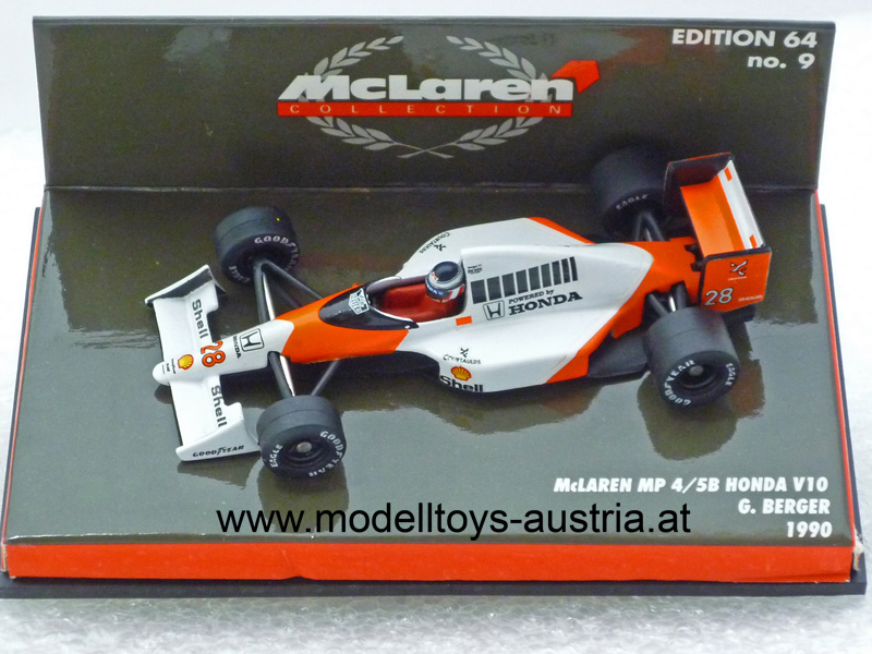 McLaren MP4/5B Honda V10 1990 Gerhard BERGER 1:64
