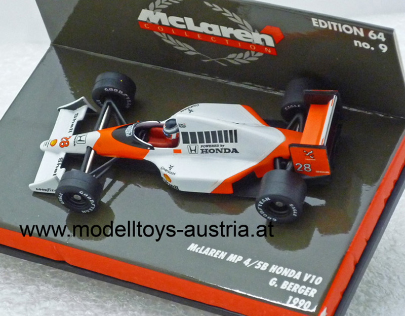 McLaren MP4/5B Honda V10 1990 Gerhard BERGER 1:64