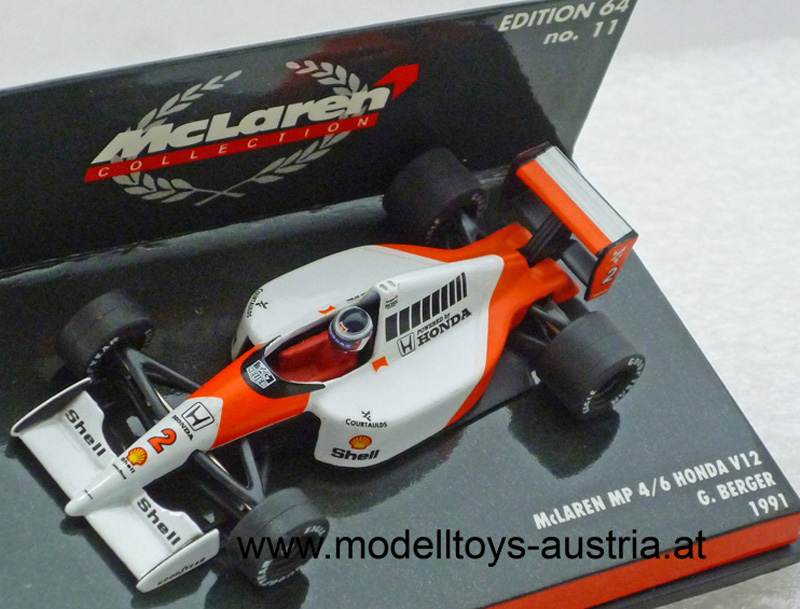 McLaren MP4/6 Honda V12 1991 Gerhard BERGER 1:64