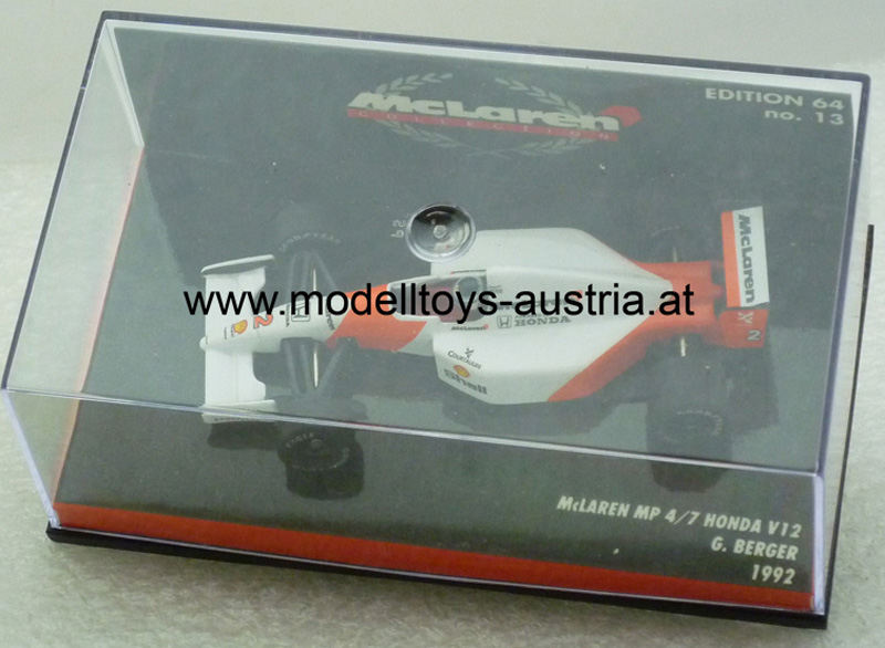 McLaren MP4/7 Honda V12 1992 Gerhard BERGER 1:64