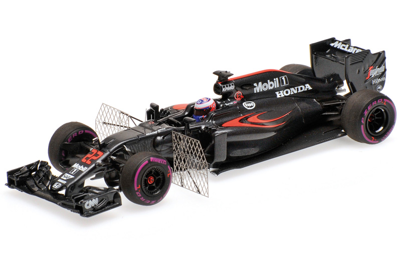 McLaren MP4/31 Honda Hybrid 2016 AERO TEST Barcelona Jenson BUTTON 1:43