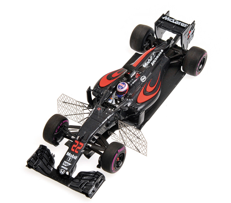 McLaren MP4/31 Honda Hybrid 2016 AERO TEST Barcelona Jenson BUTTON 1:43
