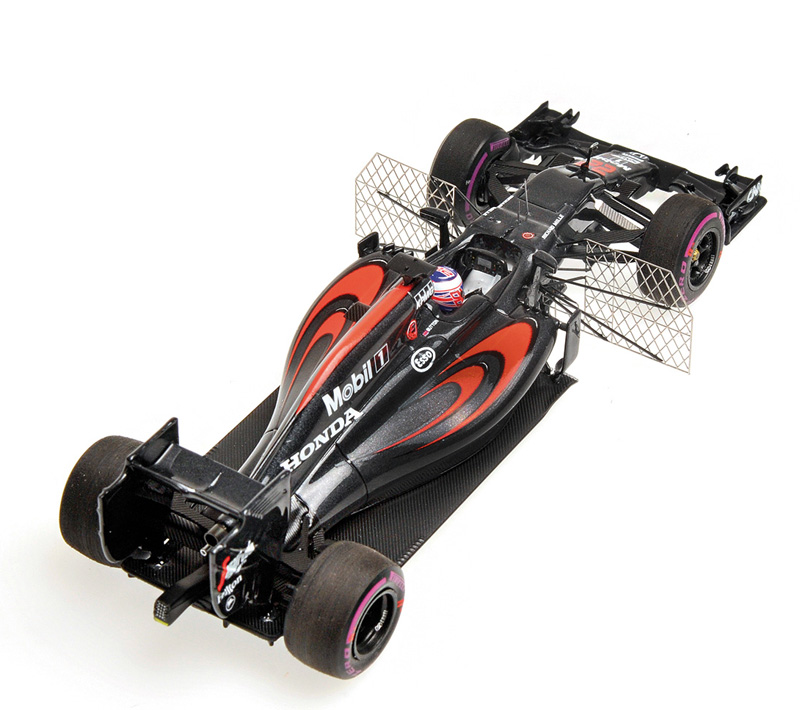 McLaren MP4/31 Honda Hybrid 2016 AERO TEST Barcelona Jenson BUTTON 1:43