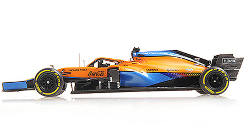 McLaren MCL35M Mercedes 2021 Daniel RICCIARDO Bahrain GP 1:43 Minichamps