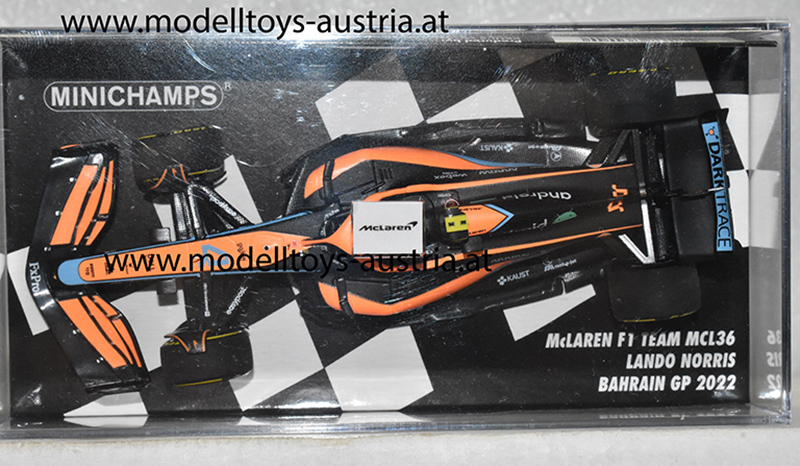 McLaren MCL36 Mercedes 2022 Lando NORRIS Bahrain GP 1:43