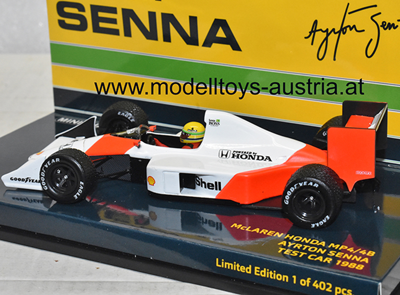 McLaren MP4/4B Honda 1988 TEST CAR Ayrton SENNA 1:43