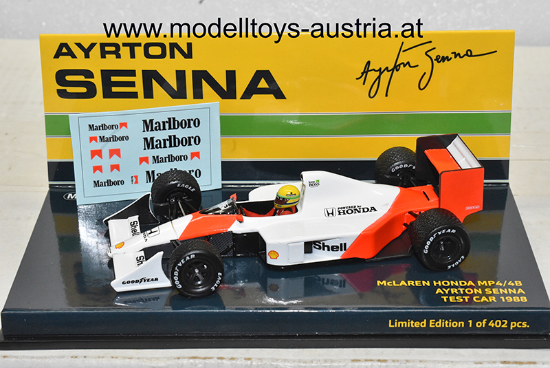 McLaren MP4/4B Honda 1988 TEST CAR Ayrton SENNA 1:43