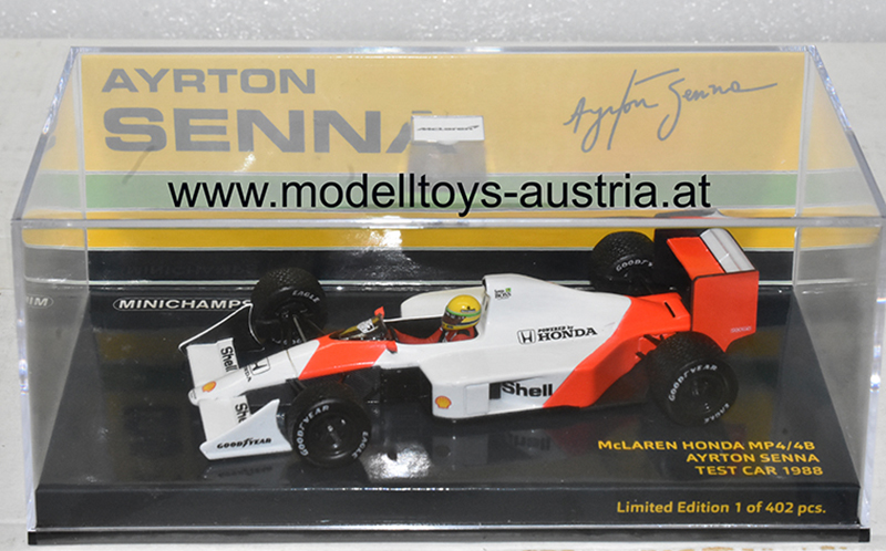McLaren MP4/4B Honda 1988 TEST CAR Ayrton SENNA 1:43