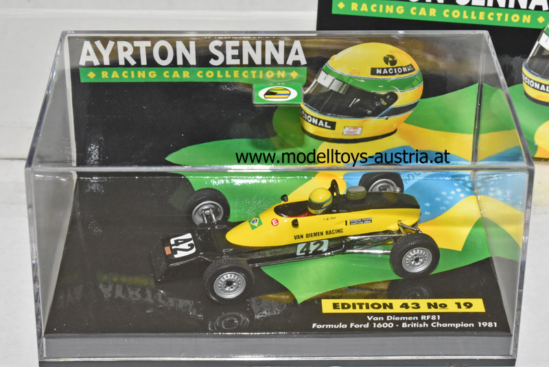 Van Diemen RF81 Formel Ford 1600 1981 British Champion Ayrton SENNA 1:43