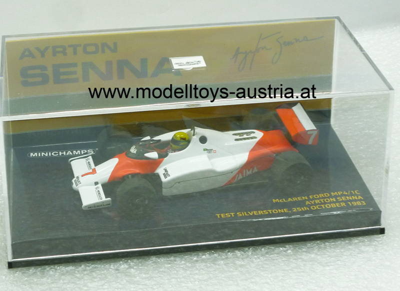 McLaren MP4/1C Ford 1983 SILVERSTONE Test Ayrton SENNA 1:43