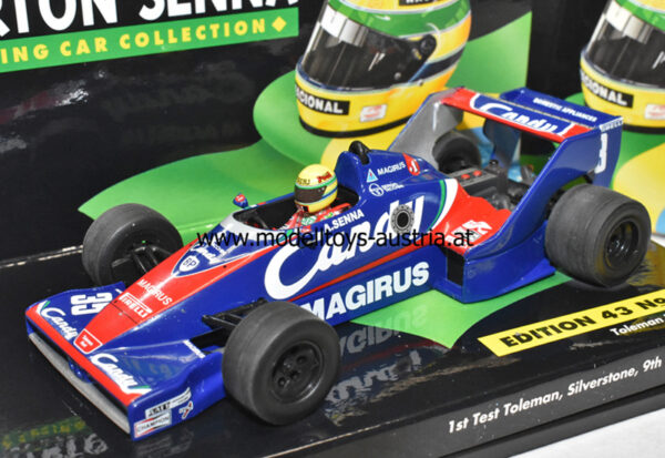Toleman TG183B Hart 1983 Silverstone Test Ayrton SENNA 1:43
