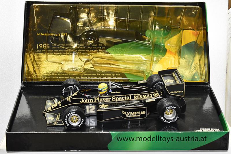 Lotus 97T Renault 1985 Ayrton SENNA Sieger Portugal GP 1:18