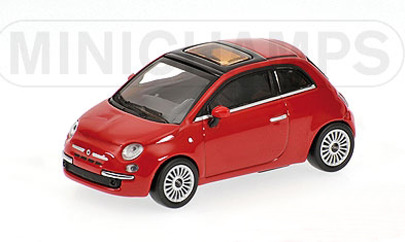 New Fiat 500 2007 rot 1:64