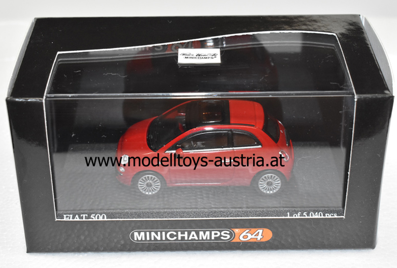 New Fiat 500 2007 rot 1:64