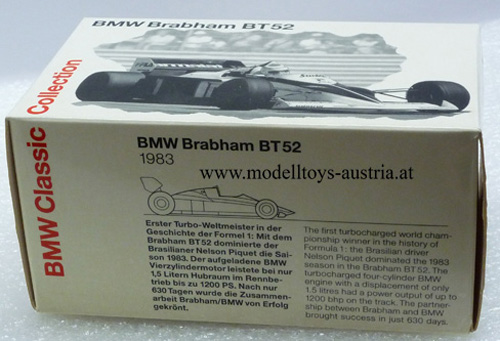 Brabham BT52 BMW 1983 WELTMEISTER Nelson PIQUET 1:43