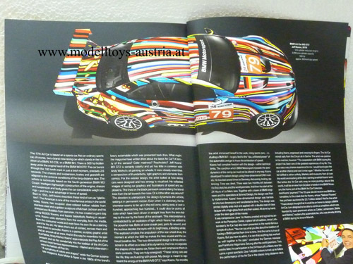 BMW E92 Coupe M3 GT2 2010 Le Mans ART CAR Jeff KOONS 1:18