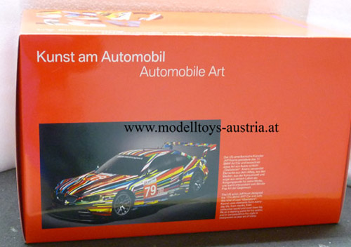 BMW E92 Coupe M3 GT2 2010 Le Mans ART CAR Jeff KOONS 1:18