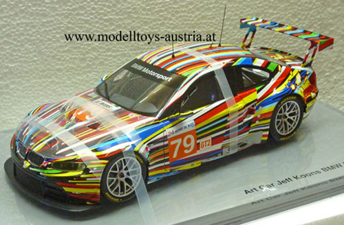 BMW E92 Coupe M3 GT2 2010 Le Mans ART CAR Jeff KOONS 1:18