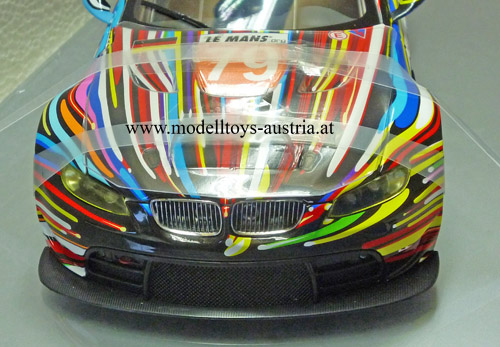 BMW E92 Coupe M3 GT2 2010 Le Mans ART CAR Jeff KOONS 1:18