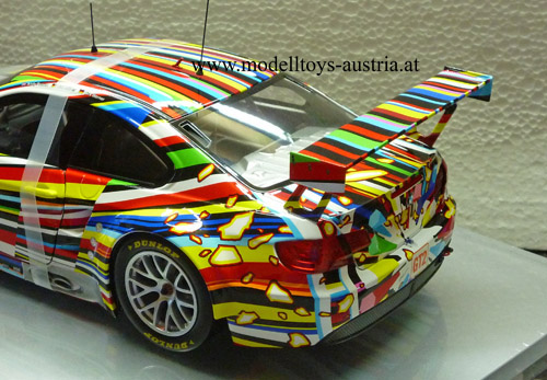 BMW E92 Coupe M3 GT2 2010 Le Mans ART CAR Jeff KOONS 1:18